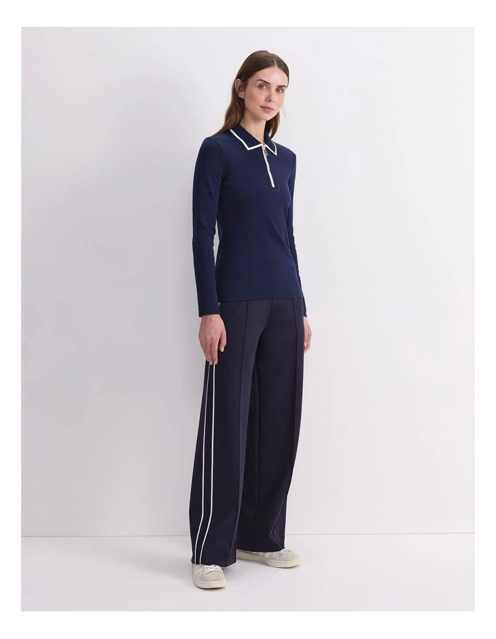 Lucy Cotton Quarter Zip Top image 3