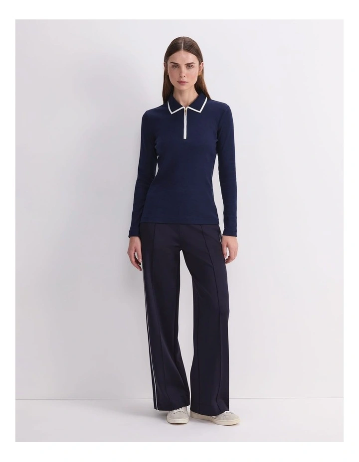 Lucy Cotton Quarter Zip Top image 4