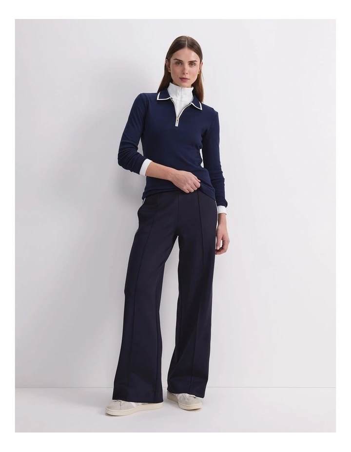 Lucy Cotton Quarter Zip Top image 5