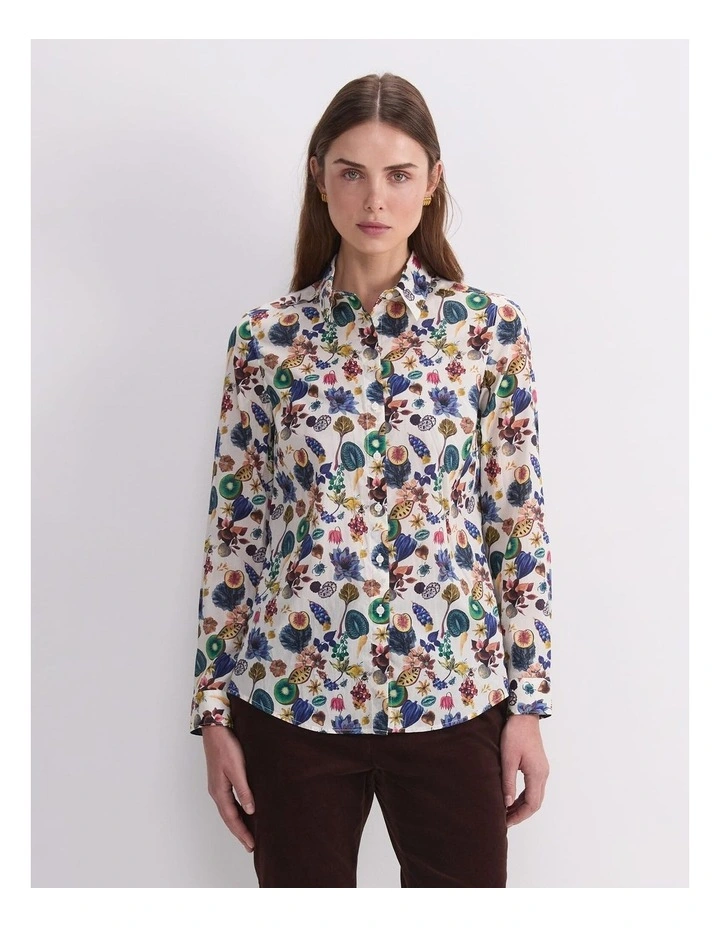 Floral Earth Liberty Magic Shirt in Multi image 6