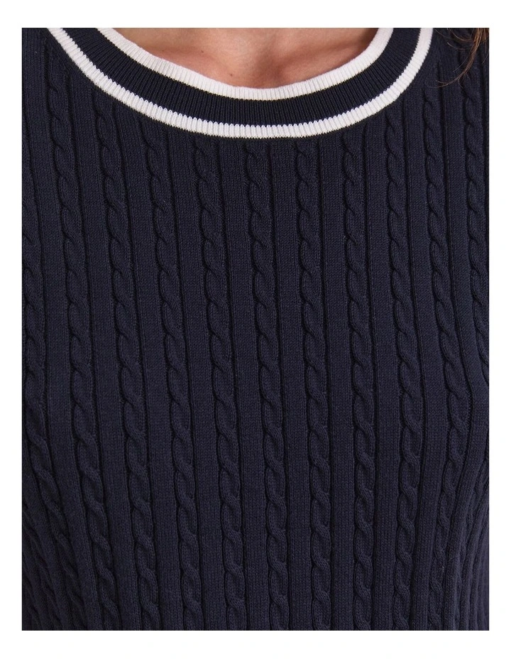 Elka Cable Short Sleeve Knit image 7