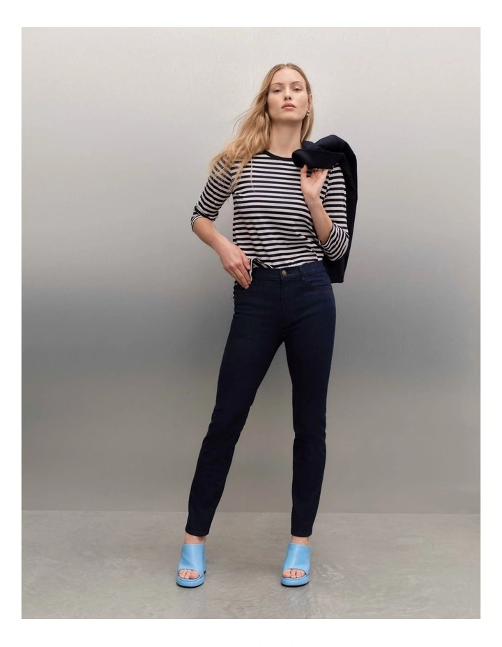 Jac Skinny Jean in Blue image 6