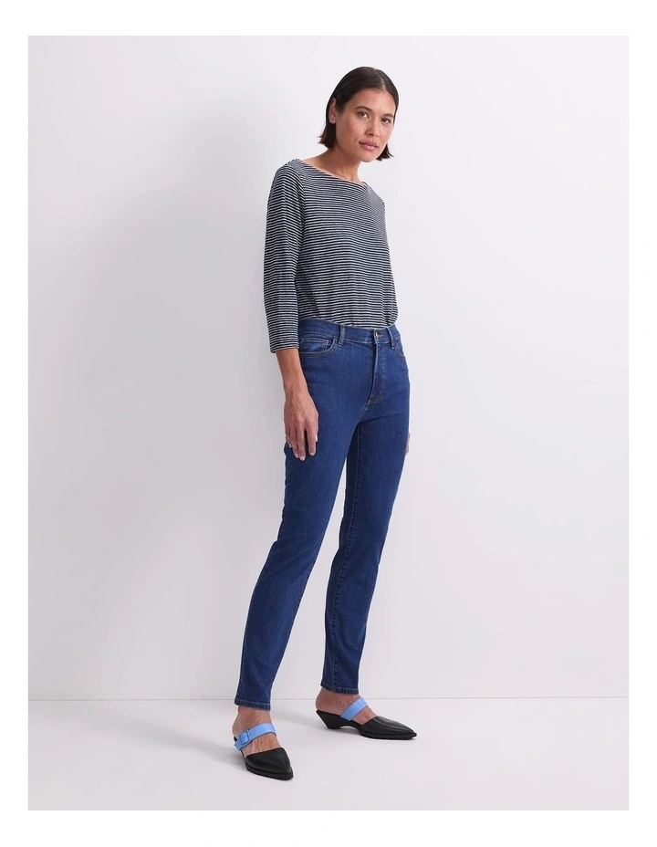 Jac Skinny Jean in Blue image 3