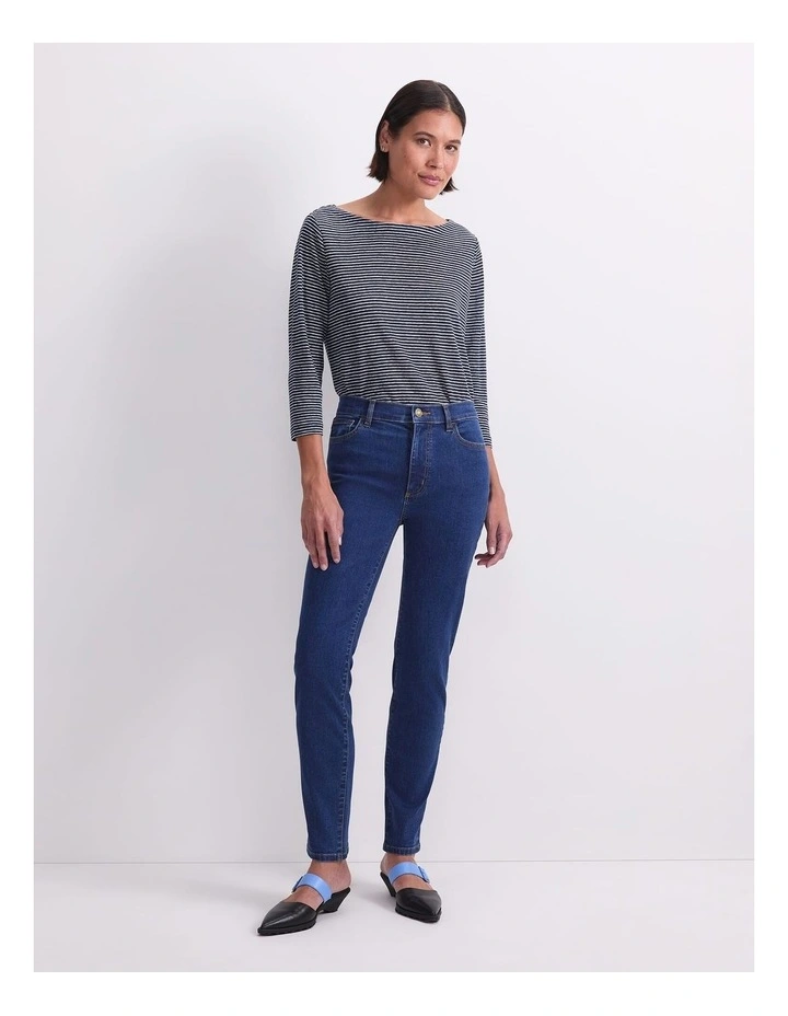 Jac Skinny Jean in Blue image 4