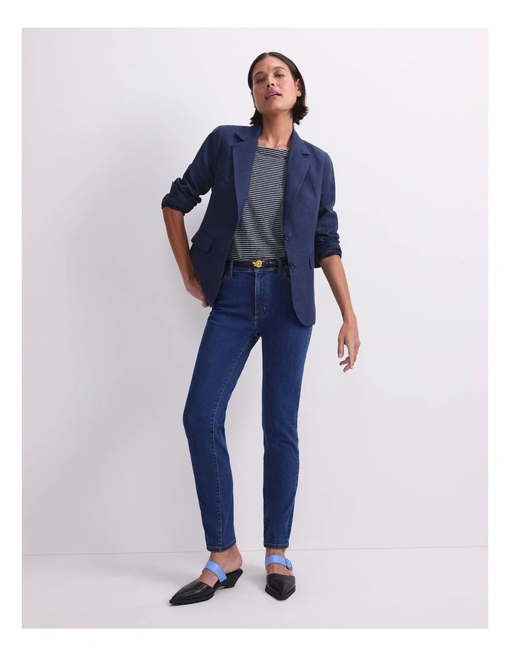 Jac Skinny Jean in Blue image 5