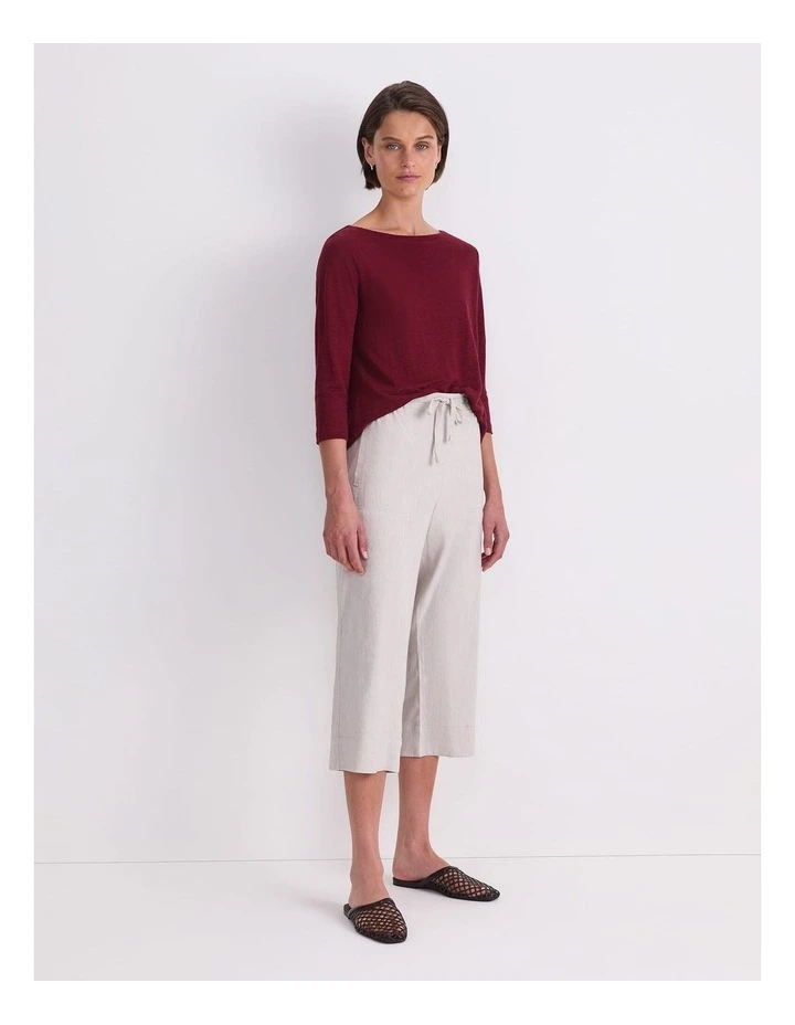 Rosa Crop Linen Pant image 3