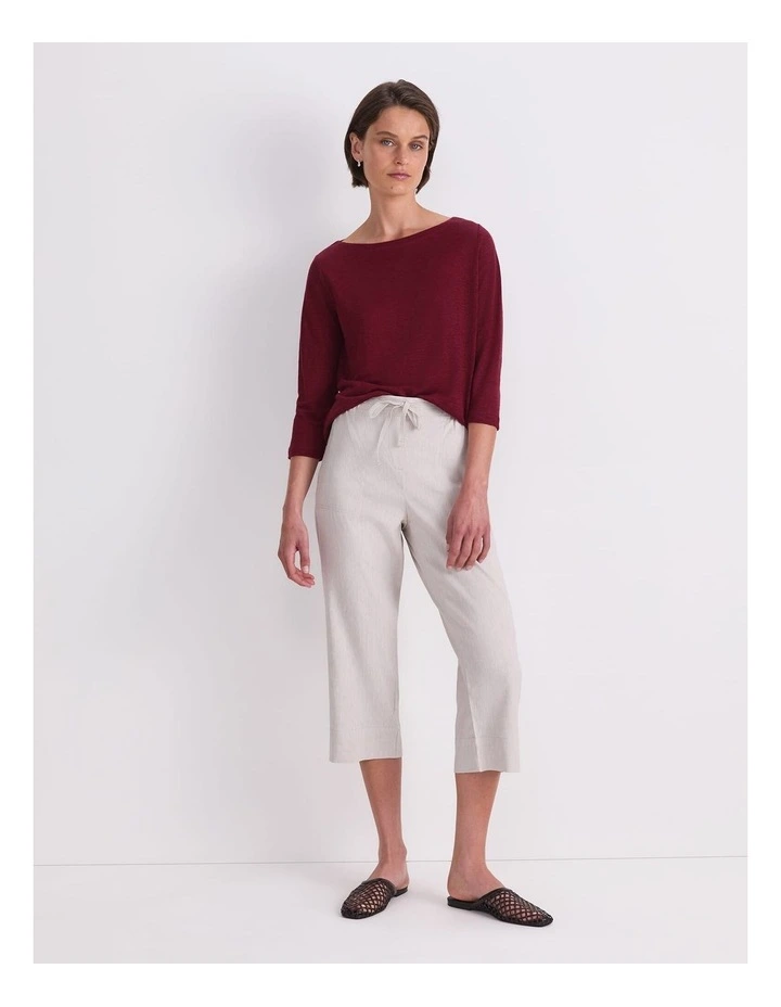 Rosa Crop Linen Pant image 4