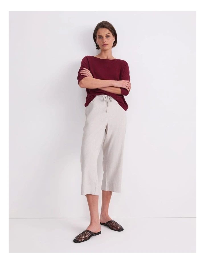 Rosa Crop Linen Pant image 5