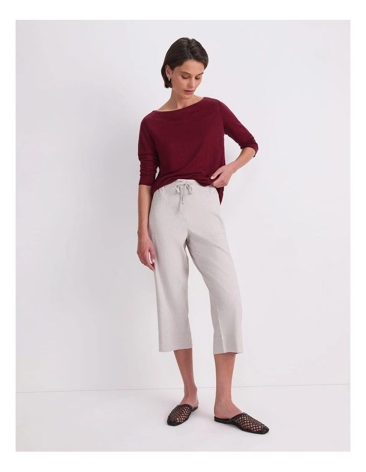 Rosa Crop Linen Pant image 6