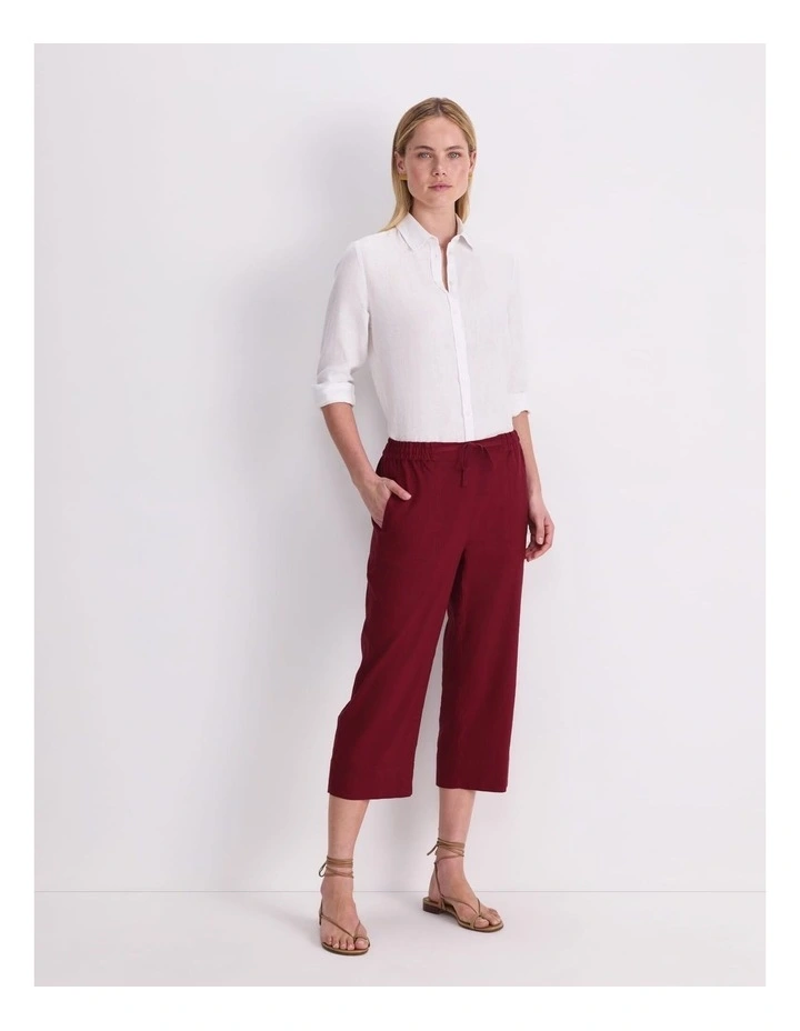 Rosa Crop Linen Pant image 3