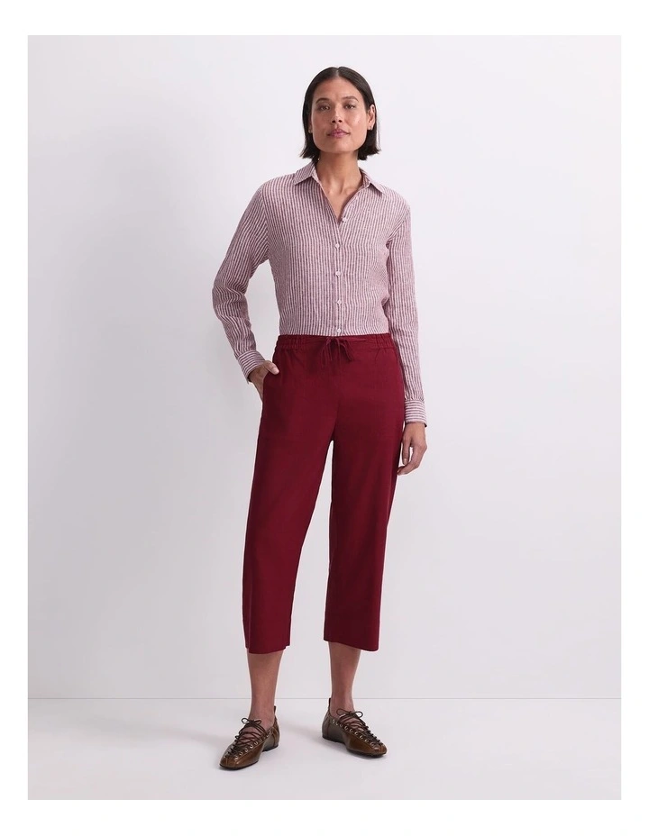 Rosa Crop Linen Pant image 4