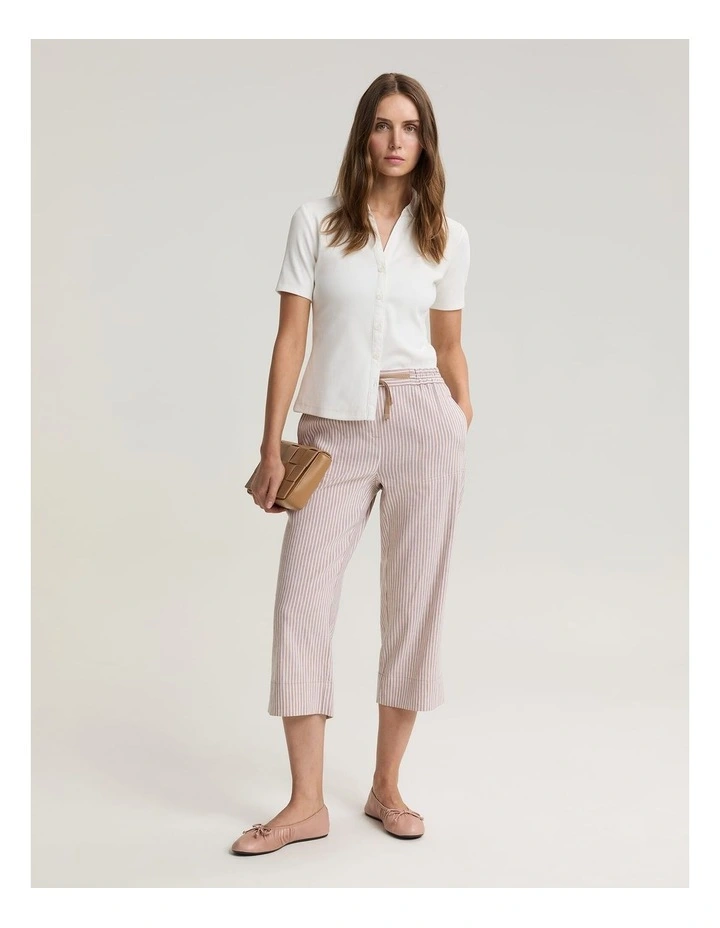Rosa Crop Linen Pant image 3