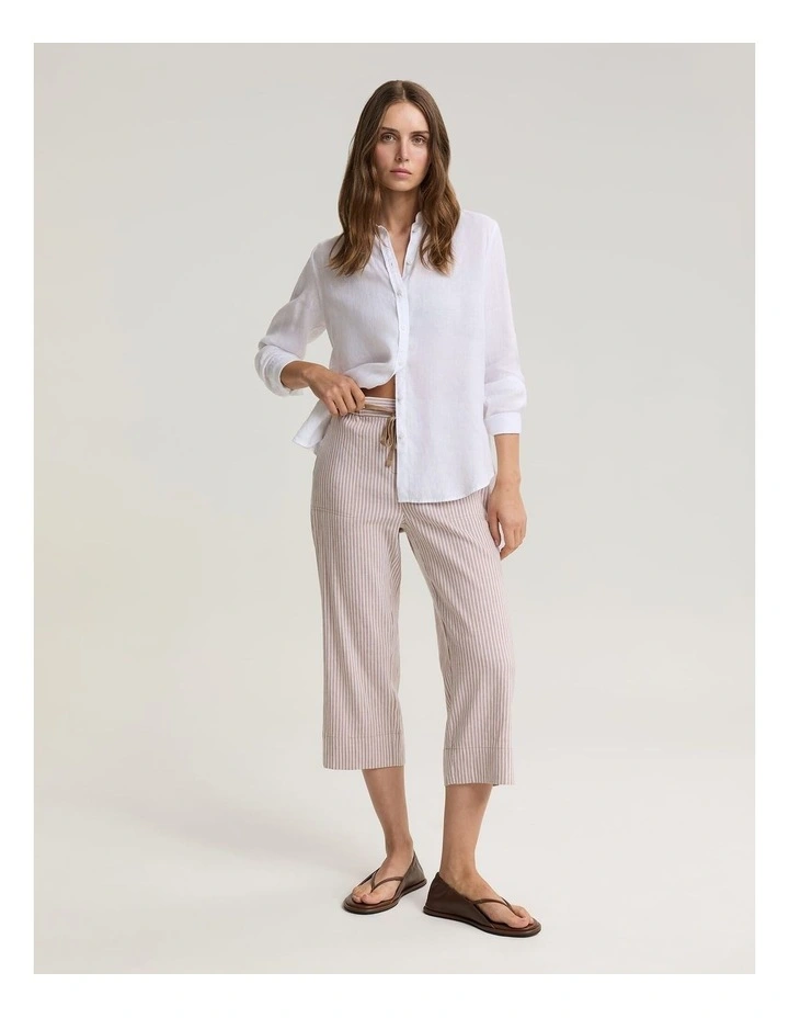 Rosa Crop Linen Pant image 5
