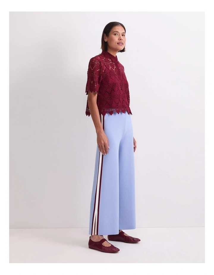 Ariana Lace Cropped Shirt image 3