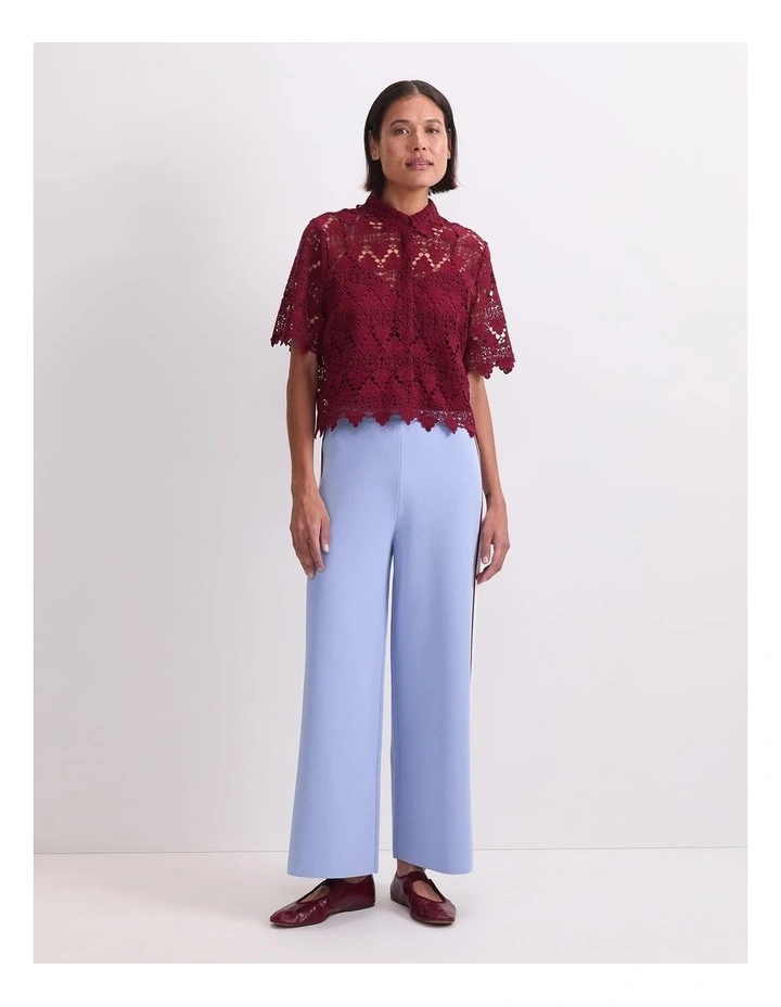 Ariana Lace Cropped Shirt image 4