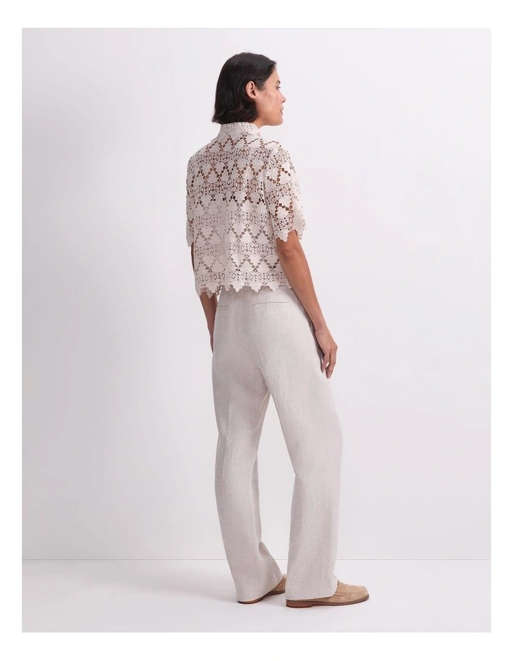 Ariana Lace Cropped Shirt image 2