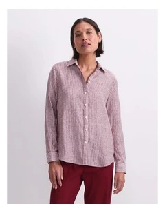 Dahlia Stripe Linen Shirt