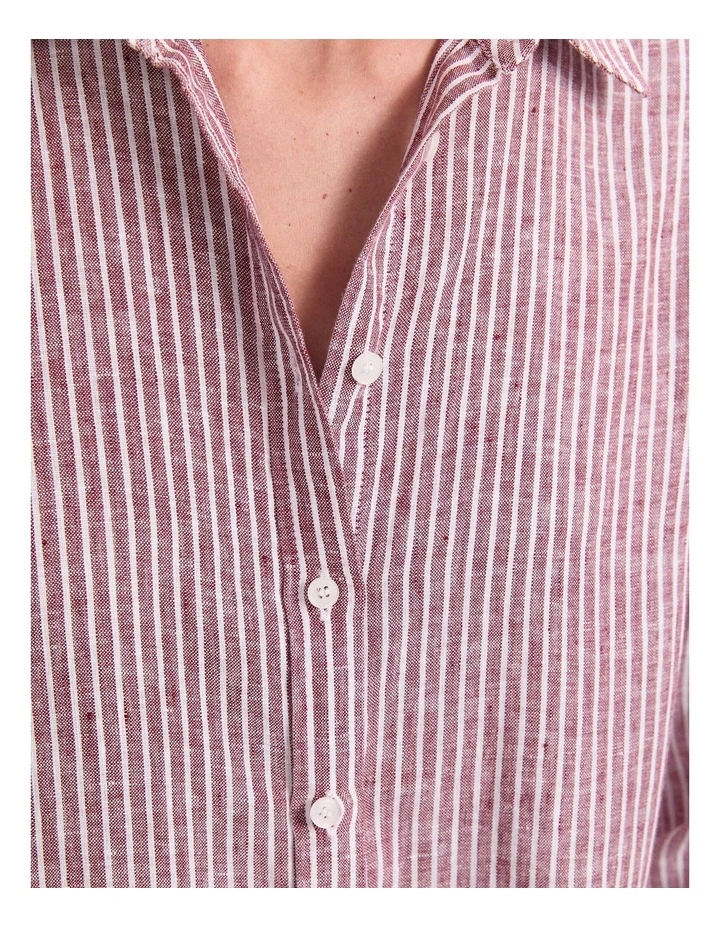 Dahlia Stripe Linen Shirt image 7