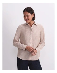 Dahlia Stripe Linen Shirt