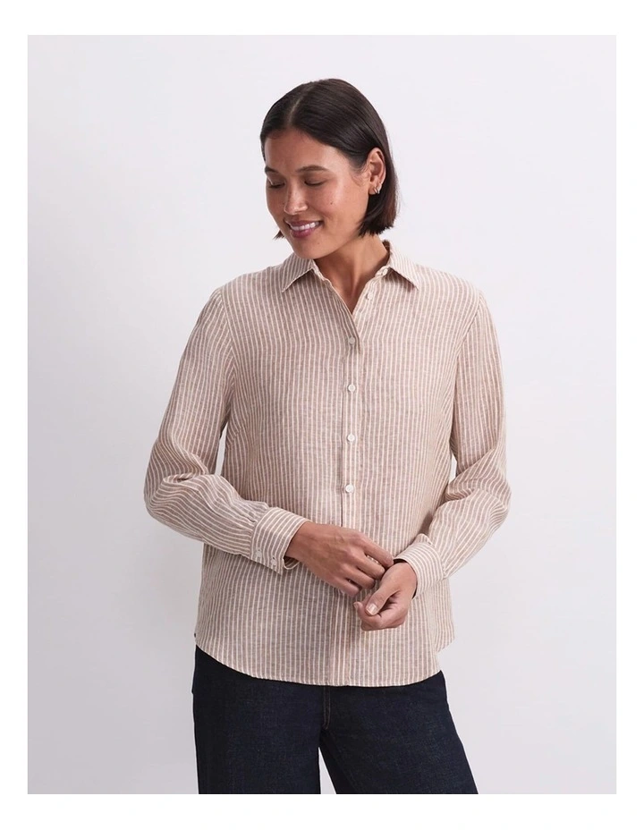 Dahlia Stripe Linen Shirt image 1