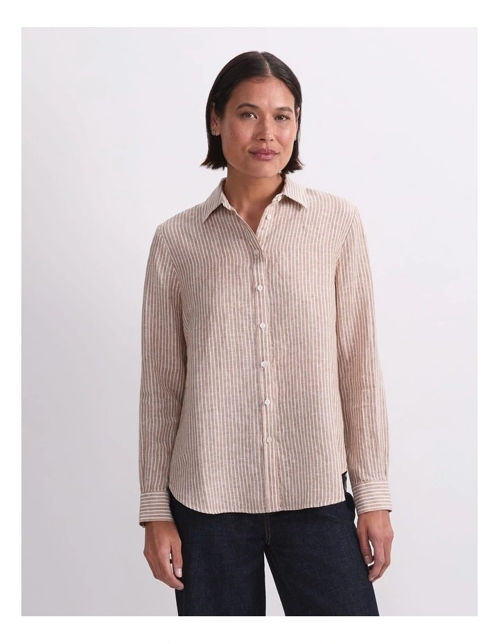 Dahlia Stripe Linen Shirt image 1