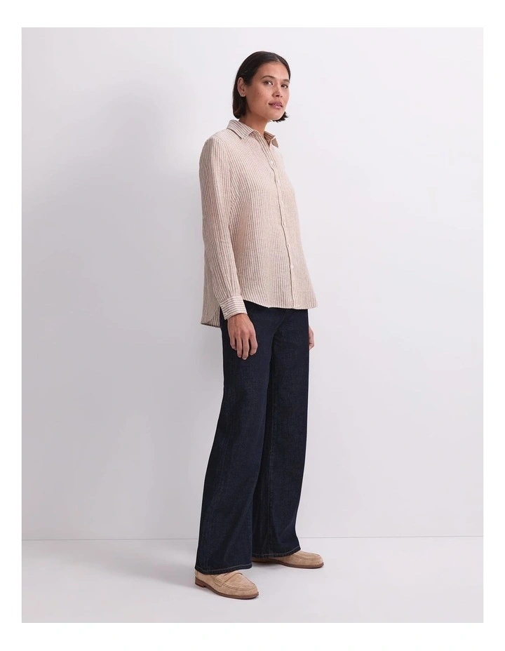 Dahlia Stripe Linen Shirt image 3