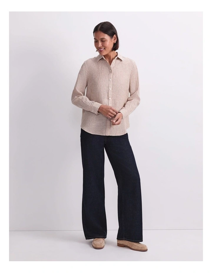Dahlia Stripe Linen Shirt image 4