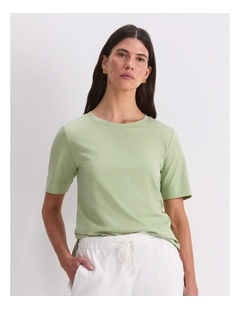 Mercerised Cotton Short Sleeve Tee