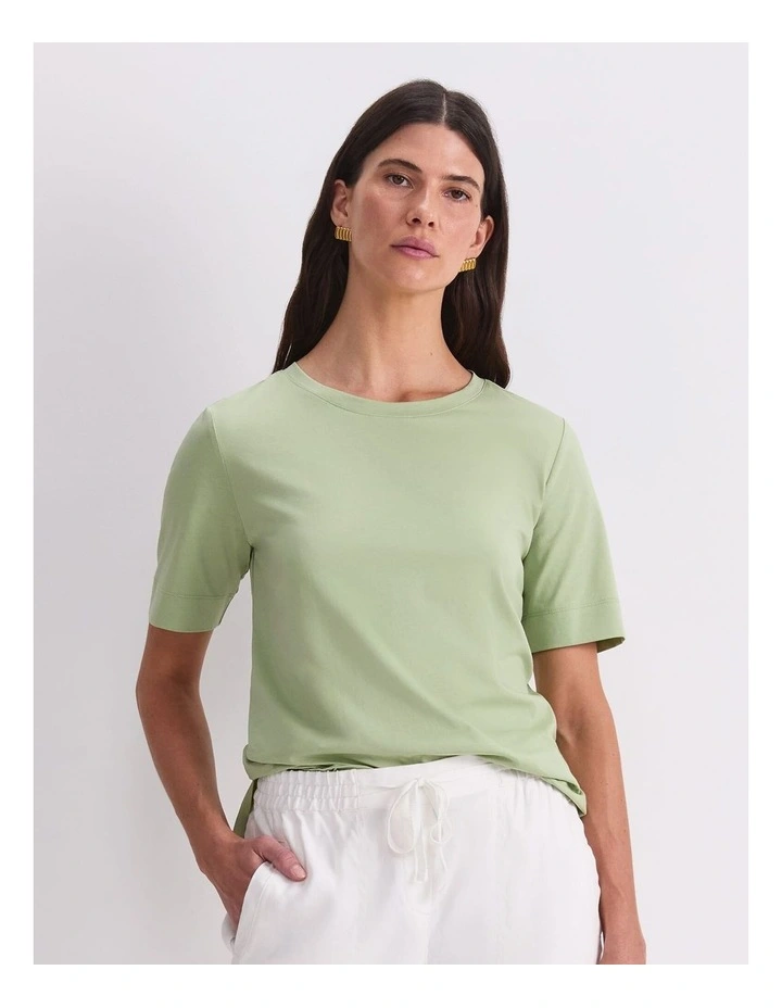 Mercerised Cotton Short Sleeve Tee image 1