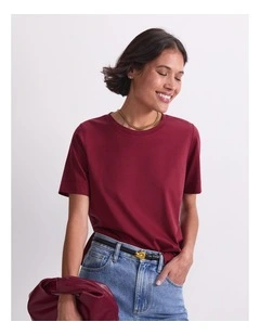 Mercerised Cotton Short Sleeve Tee