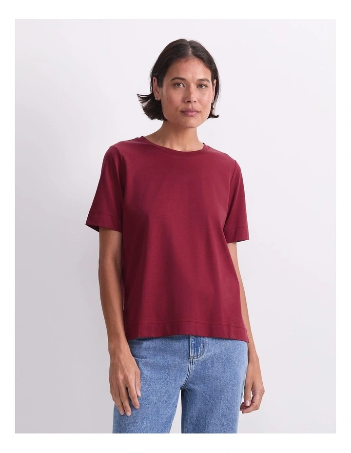 Mercerised Cotton Short Sleeve Tee image 1