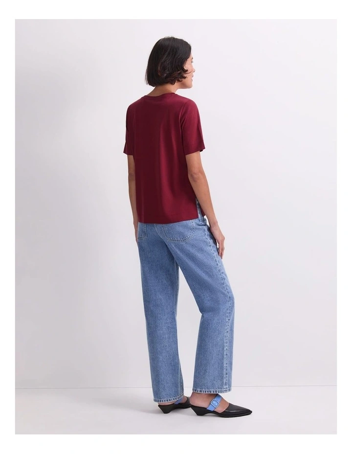 Mercerised Cotton Short Sleeve Tee image 2