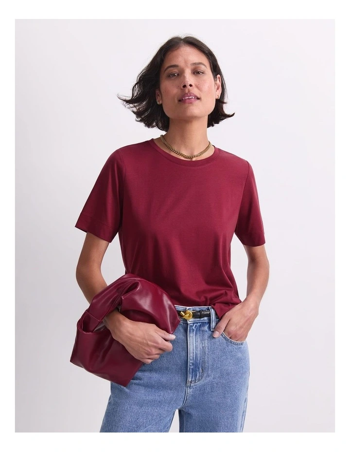 Mercerised Cotton Short Sleeve Tee image 6