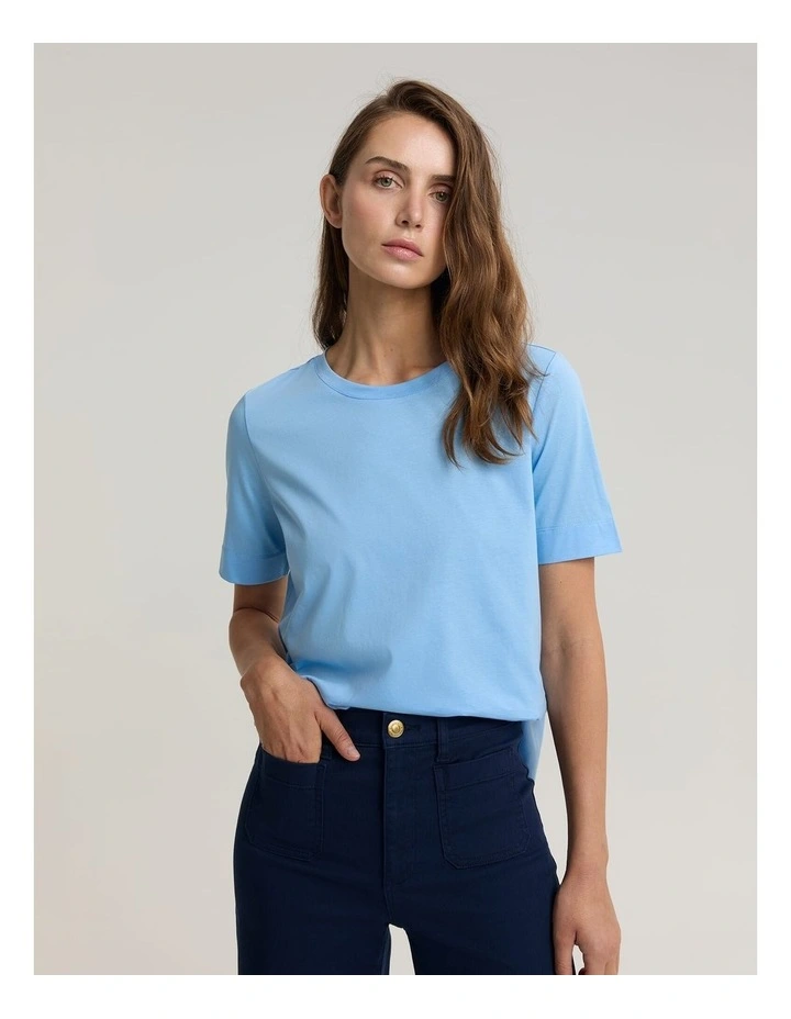 Mercerised Cotton Short Sleeve Tee image 1
