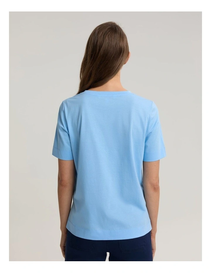 Mercerised Cotton Short Sleeve Tee image 2