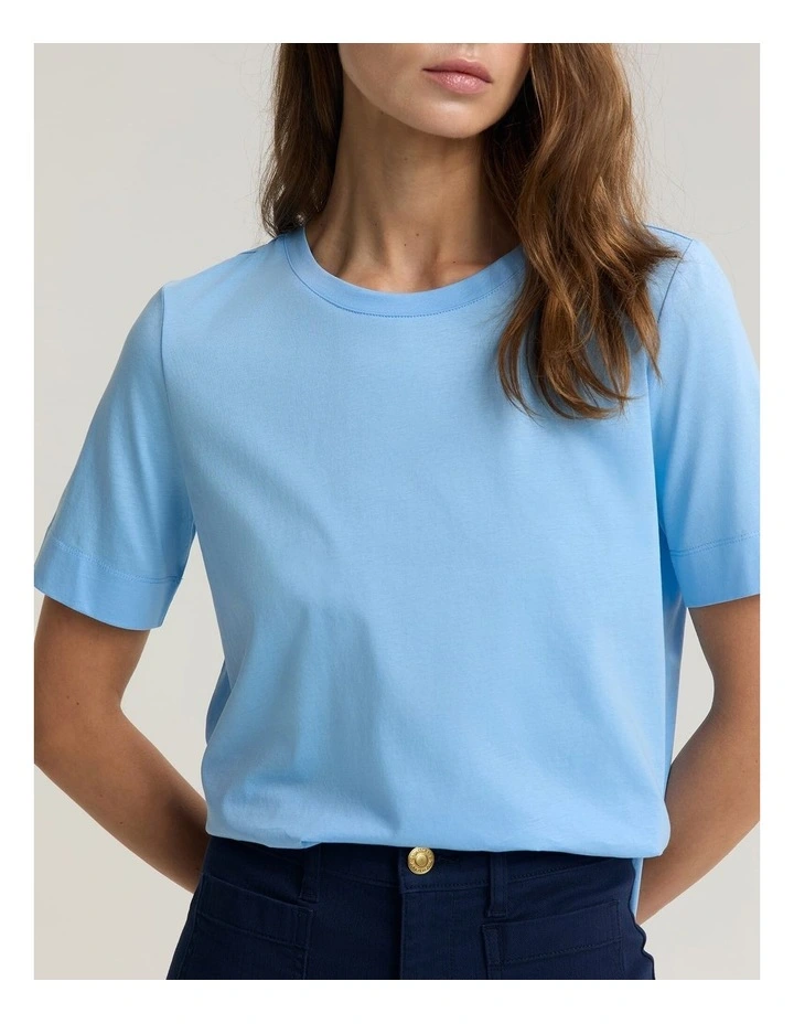 Mercerised Cotton Short Sleeve Tee image 4