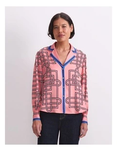 Rhodes Print Blouse