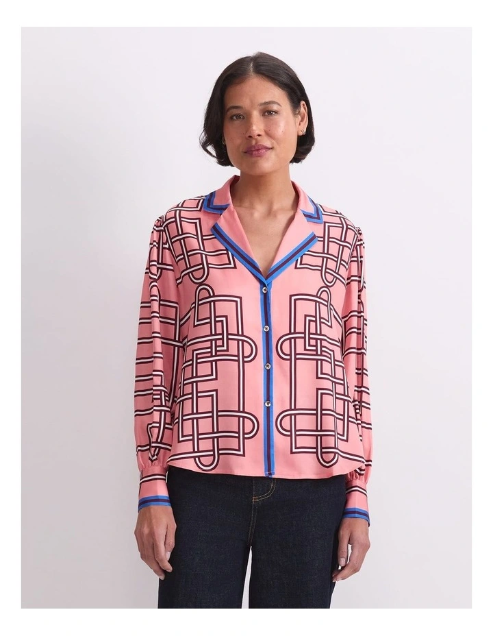 Rhodes Print Blouse image 1