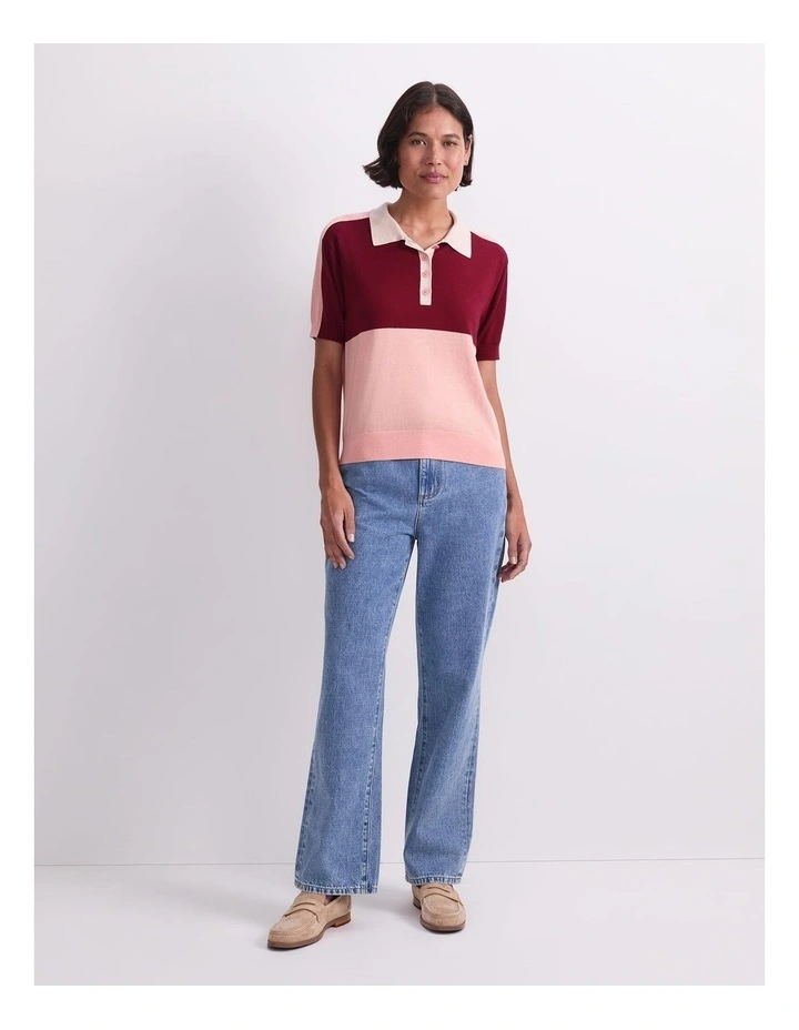 Alphine Cotton Silk Polo image 4