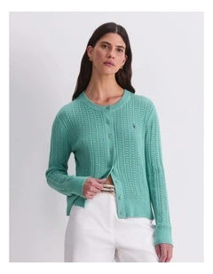 Elka Cable Pointelle Cardigan