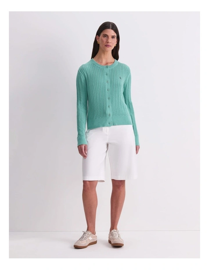 Elka Cable Pointelle Cardigan image 6