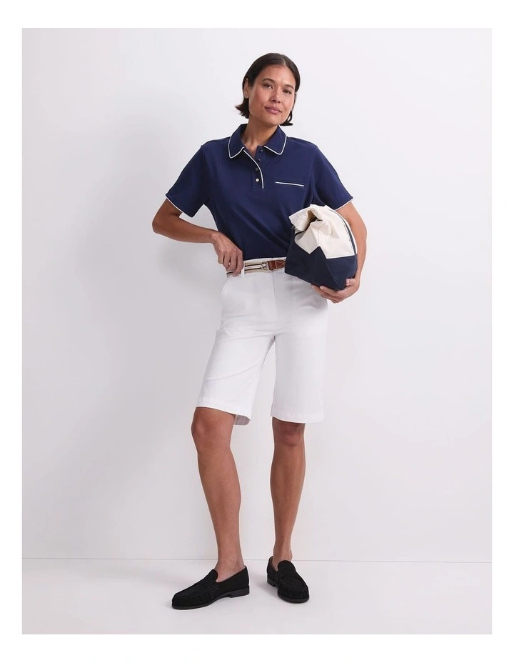 Tara Tipped Pique Polo image 5
