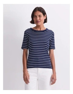 Heidi Stripe Short Sleeve Tee
