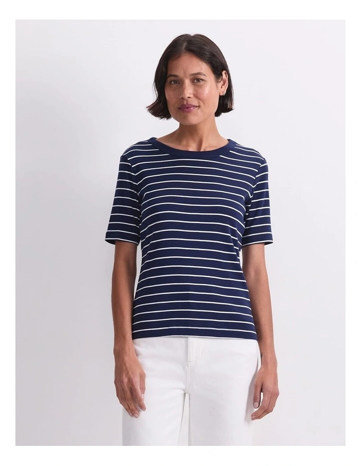 Heidi Stripe Short Sleeve Tee image 1