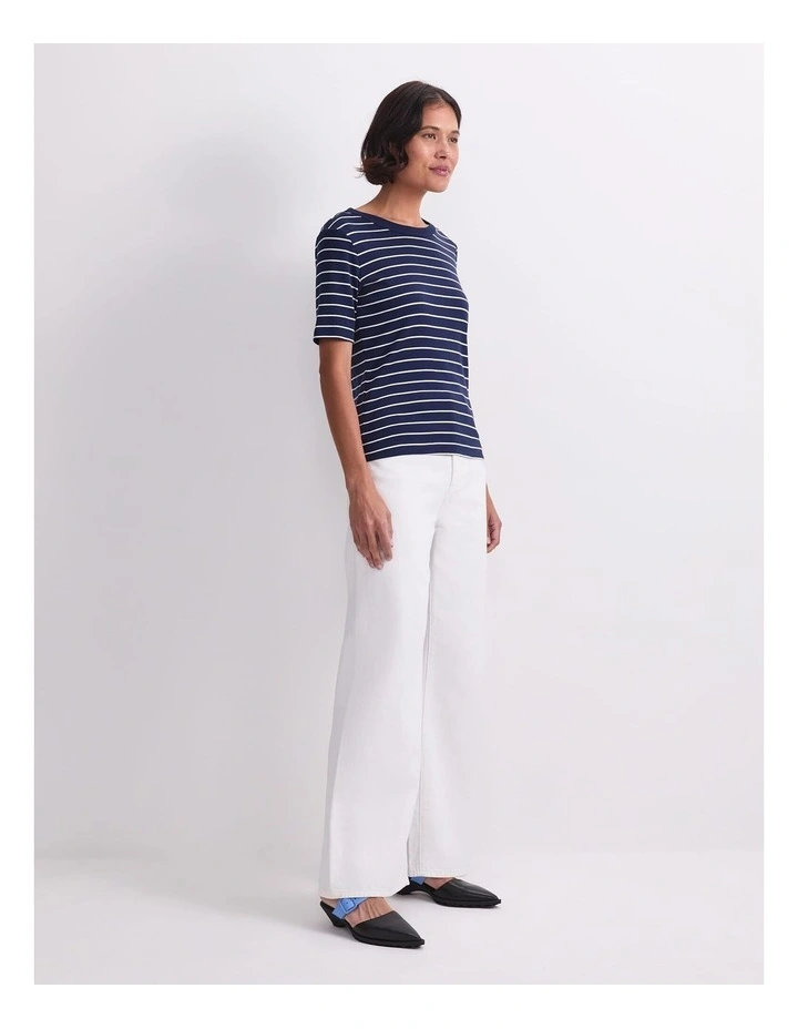 Heidi Stripe Short Sleeve Tee image 3