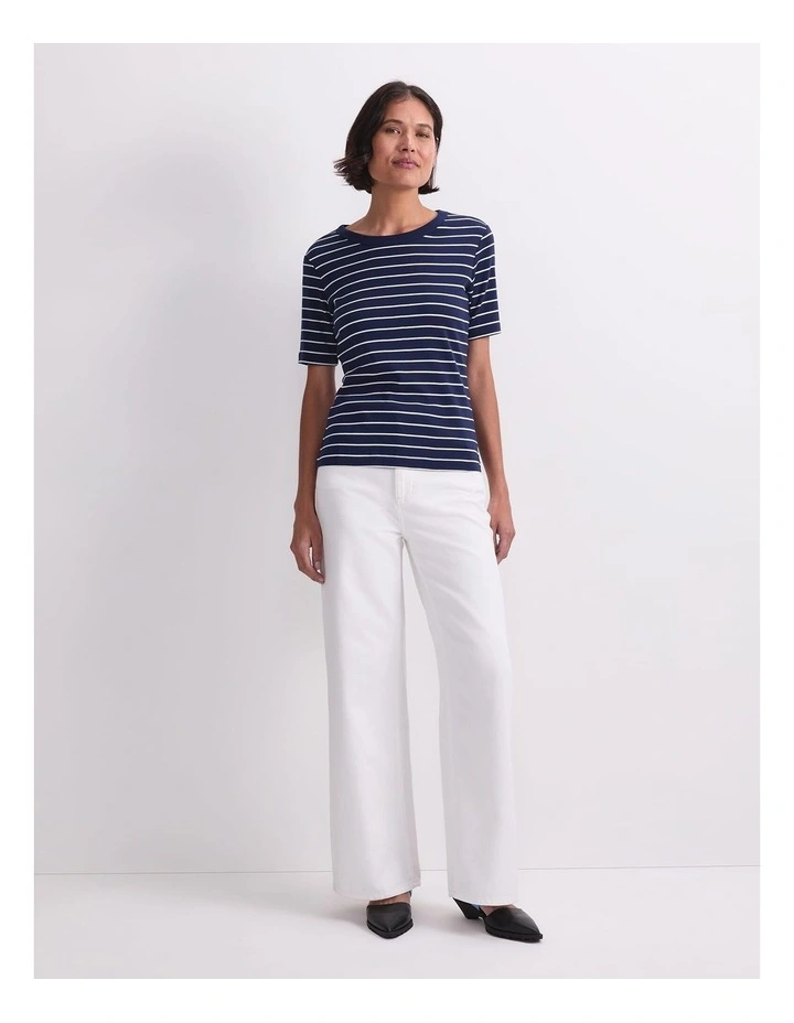 Heidi Stripe Short Sleeve Tee image 4