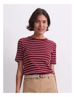 Heidi Stripe Short Sleeve Tee