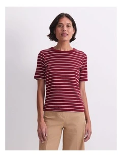 Heidi Stripe Short Sleeve Tee