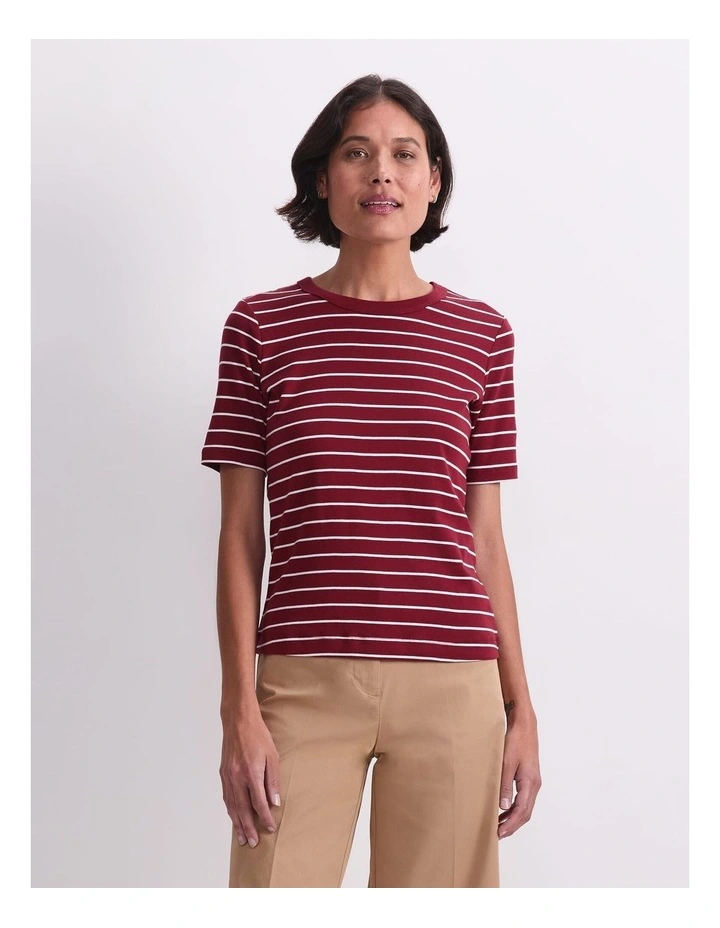 Heidi Stripe Short Sleeve Tee image 1