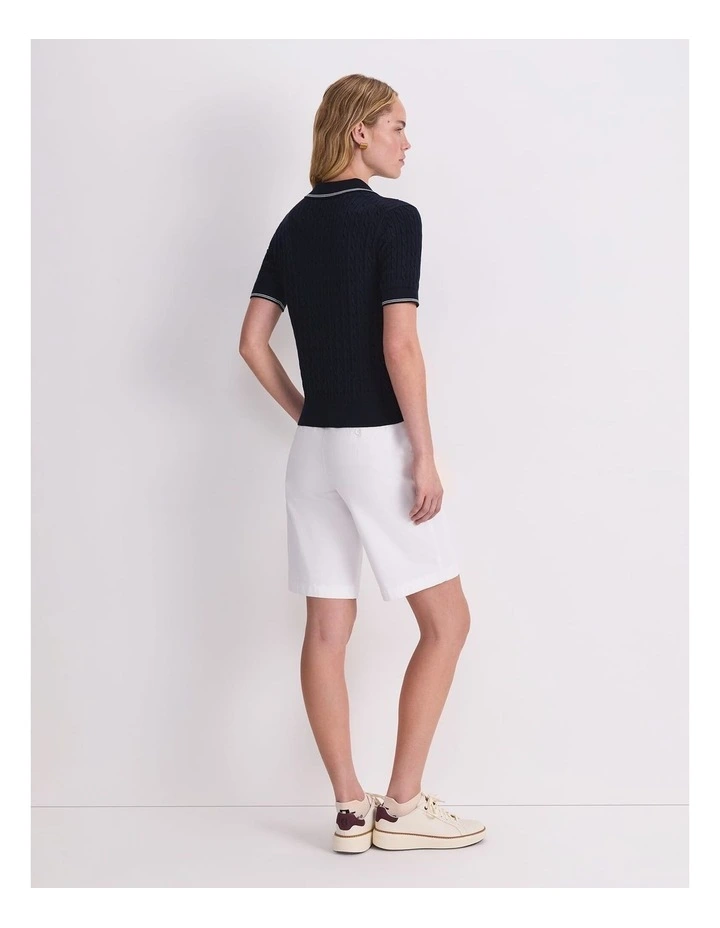 Chiffon Cotton Cable Polo image 2